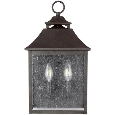 Feiss Galena Zewnętrzna Lampa Ścienna - Seeded Glass IP44 Feiss Galena Zewnętrzna Lampa Ścienna - Seeded Glass IP44