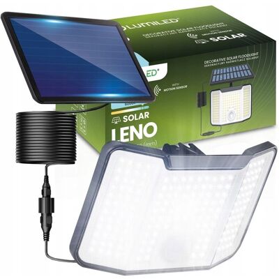LUMILED Lampa solarna elewacyjna LENO naświetlacz LED IP44 czujnik ruchu zmierzchu LUMILED Lampa solarna elewacyjna LENO naświetlacz LED IP44 czujnik ruchu zmierzchu