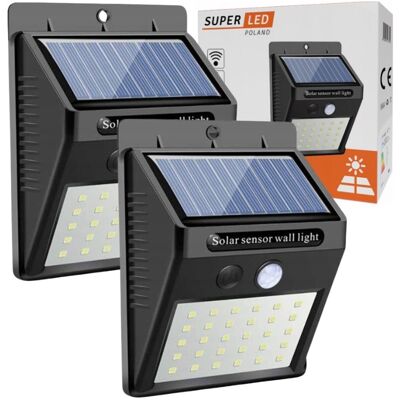 SuperLed Lampa Solarna Led Ścienna Kinkiet Z Czujnikiem Ruchu I Zmierzchu Elewacyjna SuperLed Lampa Solarna Led Ścienna Kinkiet Z Czujnikiem Ruchu I Zmierzchu Elewacyjna