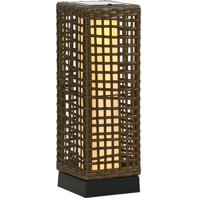 Outsunny - Rattan Solar Lamp - Outdoor Light Outsunny - Rattan Solar Lamp - Outdoor Light