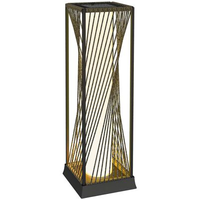 Lampa Solarna Outsunny Solar Floor Lamp, Rattanowa Z Czujnikiem Światła, 25 Diod Led, Lampa Solarna W Stylu Boho, Ip44, Wodoodporna, Do Ogrodu, Na B.. Lampa Solarna Outsunny Solar Floor Lamp, Rattanowa Z Czujnikiem Światła, 25 Diod Led, Lampa Solarna W Stylu Boho, Ip44, Wodoodporna, Do Ogrodu, Na B..