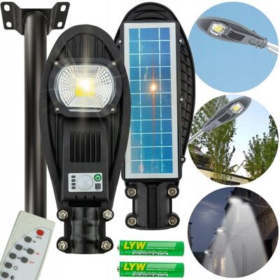 Nice Stuff Lampa solarna uliczna latarnia led ogrodowa zewnętrzna 50W pilot + uchwyt Nice Stuff Lampa solarna uliczna latarnia led ogrodowa zewnętrzna 50W pilot + uchwyt