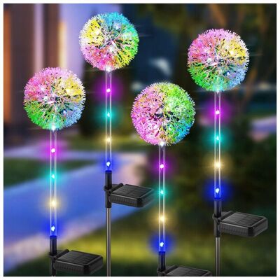 Inny producent Lampa solarna wbijana BUCASA czarny 66 cm 4 szt. Inny producent Lampa solarna wbijana BUCASA czarny 66 cm 4 szt.