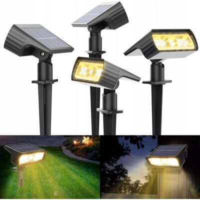 Inny producent Lampa solarna wbijana Moxled czarny 10 cm 4 szt. Inny producent Lampa solarna wbijana Moxled czarny 10 cm 4 szt.