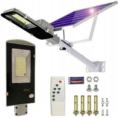 Realne Ceny Lampa Uliczna Ogrodowa Solarna 100 LED 1000 W z czujnikiem Realne Ceny Lampa Uliczna Ogrodowa Solarna 100 LED 1000 W z czujnikiem