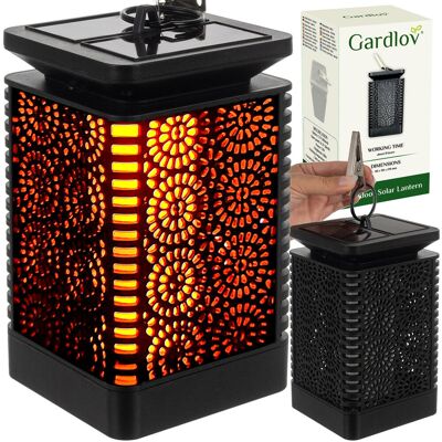 Iso Trade Lampion LED Latarenka Latarnia Lampa Glamour Ogrodowa Solarna Solarny Black GARDLOV Iso Trade Lampion LED Latarenka Latarnia Lampa Glamour Ogrodowa Solarna Solarny Black GARDLOV