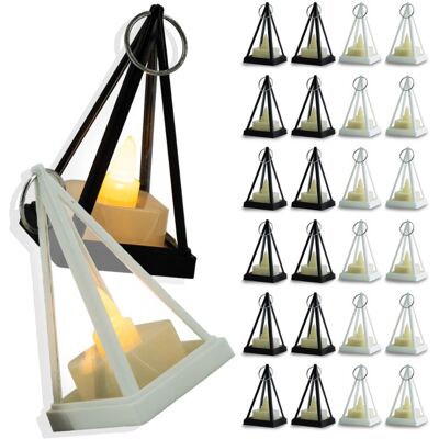 Inny producent Lampiony Latarnie Świeca LED 8 cm – Lampa Wisząca Czarno-Biała, 24 szt. Inny producent Lampiony Latarnie Świeca LED 8 cm – Lampa Wisząca Czarno-Biała, 24 szt.
