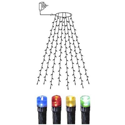 STAR TRADING Lampki choinkowe LED 160 diod 8 linii z pierścieniem multikolor STAR TRADING Lampki choinkowe LED 160 diod 8 linii z pierścieniem multikolor