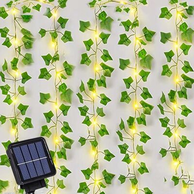 Inny producent LAMPKI liście bluszczu LAMPKI SOLARNE ZEWNĘTRZNE 100LED GIRLANDA 10M Inny producent LAMPKI liście bluszczu LAMPKI SOLARNE ZEWNĘTRZNE 100LED GIRLANDA 10M