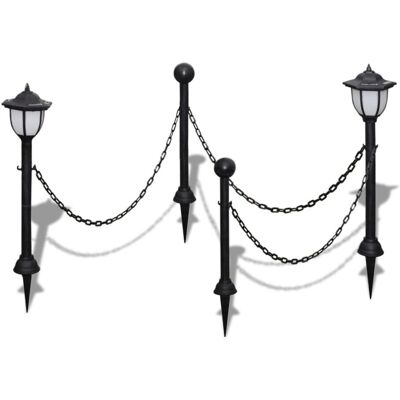 VMP Lampki solarne LED na słupku, połączone łańcuchem, 2 szt. VMP Lampki solarne LED na słupku, połączone łańcuchem, 2 szt.