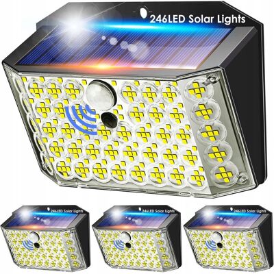 Inny producent LAMPY LAMPKI SOLARNE DO OGRODU OŚWIETLENIE DIODY LED Z CZUJNIKIEM RUCHU Inny producent LAMPY LAMPKI SOLARNE DO OGRODU OŚWIETLENIE DIODY LED Z CZUJNIKIEM RUCHU