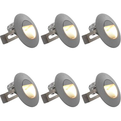 vidaXL Lampy LED na ścianę - 6 szt., Srebro, 5W vidaXL Lampy LED na ścianę - 6 szt., Srebro, 5W