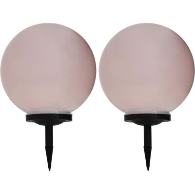 VMP Lampy solarne do ogrodu, 2 szt., LED, kuliste, 40 cm, RGB VMP Lampy solarne do ogrodu, 2 szt., LED, kuliste, 40 cm, RGB