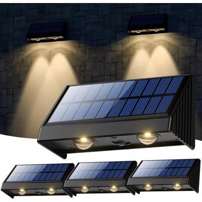 Inny producent LAMPY SOLARNE ZEWNĘTRZNE INSTALACJA NA OGRODZENIA ŚCIANY OGRODY LED 4SZT Inny producent LAMPY SOLARNE ZEWNĘTRZNE INSTALACJA NA OGRODZENIA ŚCIANY OGRODY LED 4SZT