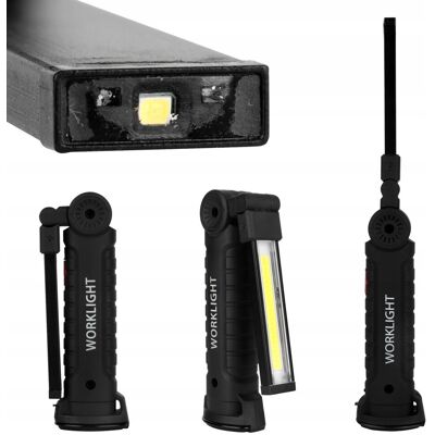 MasterLED LATARKA AKUMULATOROWA LED Lampa warsztatowa hak magnes MasterLED LATARKA AKUMULATOROWA LED Lampa warsztatowa hak magnes