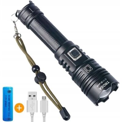 TRS LATARKA LED + MOCNA WODOODPORNA SZPERACZ USB AKMULATOR LAMPA PRO 1500 lm TRS LATARKA LED + MOCNA WODOODPORNA SZPERACZ USB AKMULATOR LAMPA PRO 1500 lm