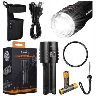 Latarka reflektor i szperacz Fenix LR35R 10000 lm 500 metrów + ZESTAW Latarka reflektor i szperacz Fenix LR35R 10000 lm 500 metrów + ZESTAW