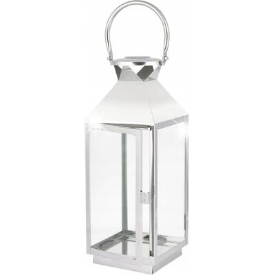 SEVICO Latarnia Lampion Latarenka Świecznik Ogrodowy Znicz Nagrobny 26 cm Srebrny SEVICO Latarnia Lampion Latarenka Świecznik Ogrodowy Znicz Nagrobny 26 cm Srebrny