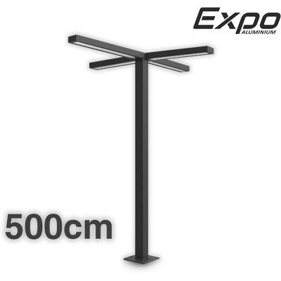 expoaluminium Latarnia ogrodowa, lampa parkingowa MODEL X, LED 100W słup wysokość 5m. expoaluminium Latarnia ogrodowa, lampa parkingowa MODEL X, LED 100W słup wysokość 5m.