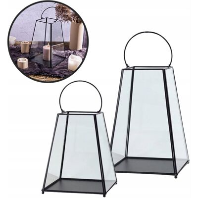 ALTOMDESIGN Latarnie lampiony świeczniki ogrodowe na taras Altom Design 2 sztuki ALTOMDESIGN Latarnie lampiony świeczniki ogrodowe na taras Altom Design 2 sztuki