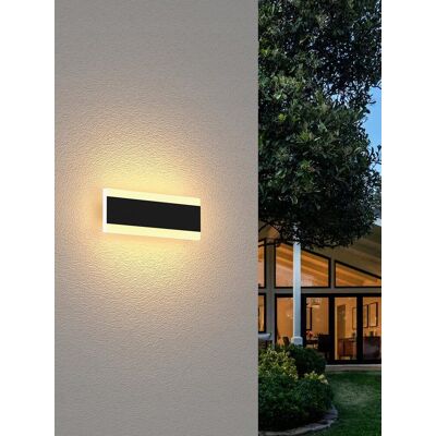 Inny producent LED Długa Lampa Ścienna IP65 Wodoodporna Czarna 20CM Ciepłe Światło Inny producent LED Długa Lampa Ścienna IP65 Wodoodporna Czarna 20CM Ciepłe Światło