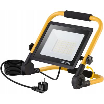 Inny producent LED NAŚWIETLACZ 70W 10000LM IP66 WODOODPORNA LAMPA ROBOCZA 6500K 180° OBRÓT Inny producent LED NAŚWIETLACZ 70W 10000LM IP66 WODOODPORNA LAMPA ROBOCZA 6500K 180° OBRÓT