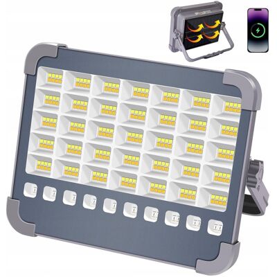 Inny producent MASMEJOR Lampa LED 100W Akumulatorowa 10000 Lumen Solarna 6000mAh Camping Inny producent MASMEJOR Lampa LED 100W Akumulatorowa 10000 Lumen Solarna 6000mAh Camping