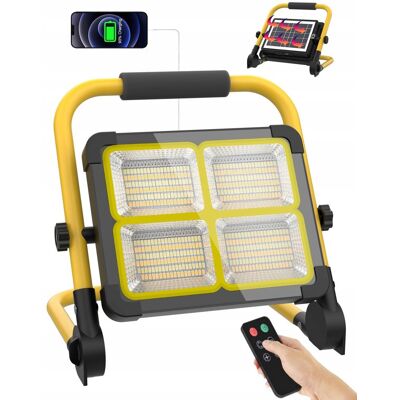 Inny producent MASMEJOR Lampa LED 160W 15000mAh Solarna Super Jasna IP53 Przenośna Inny producent MASMEJOR Lampa LED 160W 15000mAh Solarna Super Jasna IP53 Przenośna