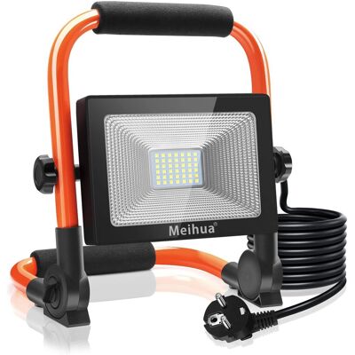 Inny producent MEIHUA 30W LED Reflektor IP66 2600LM Przenośny 6500K Do Warsztatu Inny producent MEIHUA 30W LED Reflektor IP66 2600LM Przenośny 6500K Do Warsztatu