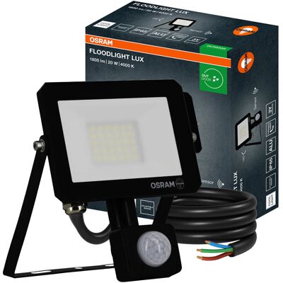 Naświetlacz LED Halogen Zewnętrzny Reflektor 20W 4000K 1800lm IP65 z Czujnikiem Ruchu i Zmierzchu SENSOR FLOODLIGHT LUX OSRAM Naświetlacz LED Halogen Zewnętrzny Reflektor 20W 4000K 1800lm IP65 z Czujnikiem Ruchu i Zmierzchu SENSOR FLOODLIGHT LUX OSRAM