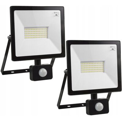 naświetlacz reflektor LED 50W 4000lm 6000K czujnik PIR Maclean MCE650 naświetlacz reflektor LED 50W 4000lm 6000K czujnik PIR Maclean MCE650