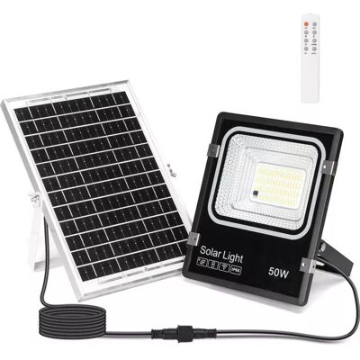 Aigostar Naświetlacz solarny LED 50W CCT zestaw halogen pliot kabel 5m i panel Aigostar Naświetlacz solarny LED 50W CCT zestaw halogen pliot kabel 5m i panel