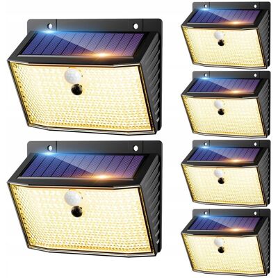 Inny producent NIPIFY Solarna Lampa Z Czujnikiem Ruchu 6 Sztuk 168 LED IP65 Inny producent NIPIFY Solarna Lampa Z Czujnikiem Ruchu 6 Sztuk 168 LED IP65