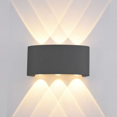 ITALUX Nowoczesna Lampa Elewacyjna Ortelo Led 6W Zewnętrzna Czarna ITALUX Nowoczesna Lampa Elewacyjna Ortelo Led 6W Zewnętrzna Czarna