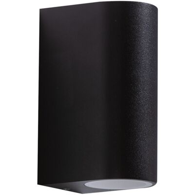 AZzardo Nowoczesny Kinkiet Zewnętrzny Rimini Czarna Lampa Ścienna AZzardo Nowoczesny Kinkiet Zewnętrzny Rimini Czarna Lampa Ścienna