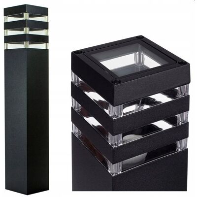 Ogrodowy Słupek Stojący Toro 8002 Superled Metalowy Kwadratowy Ip44 Czarny Ogrodowy Słupek Stojący Toro 8002 Superled Metalowy Kwadratowy Ip44 Czarny