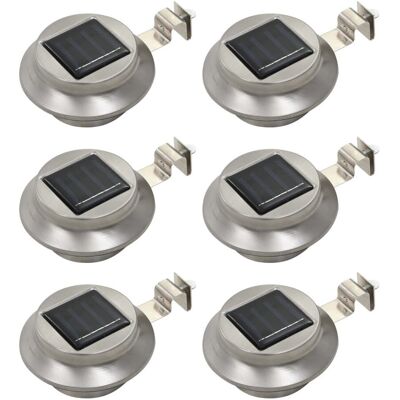 VMP Okrągłe lampy solarne na zewnątrz, 6 szt., LED, 12 cm, białe VMP Okrągłe lampy solarne na zewnątrz, 6 szt., LED, 12 cm, białe