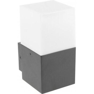 GTV Oprawa Ogrodowa Largo-Au, E27, Max.15W, Ac220-240V, Ip44, Kinkiet Prosty Górny, Grafitowy GTV Oprawa Ogrodowa Largo-Au, E27, Max.15W, Ac220-240V, Ip44, Kinkiet Prosty Górny, Grafitowy