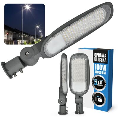 Kobi Lampa Uliczna Latarnia Oprawa Drogowa LED 100W MOCNA barwa NEUTRALNA IP66 Kobi Lampa Uliczna Latarnia Oprawa Drogowa LED 100W MOCNA barwa NEUTRALNA IP66