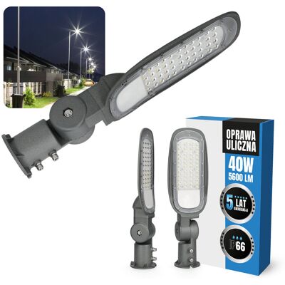 Kobi Lampa Uliczna LED Latarnia 40W Oprawa Drogowa IP66 wodoodporna 4000K Kobi Lampa Uliczna LED Latarnia 40W Oprawa Drogowa IP66 wodoodporna 4000K