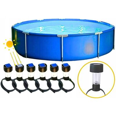 inna (Inny) OŚWIETLENIE BASENU BASENOWE LAMPKI SOLARNE REFLEKTOR 6SZT PANEL SŁONECZNY inna (Inny) OŚWIETLENIE BASENU BASENOWE LAMPKI SOLARNE REFLEKTOR 6SZT PANEL SŁONECZNY