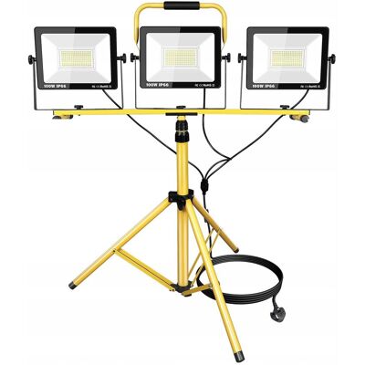 Inny producent PICAA LED Reflektor 3x100W IP66 Zimna Biała Lampa Na Statywie Inny producent PICAA LED Reflektor 3x100W IP66 Zimna Biała Lampa Na Statywie
