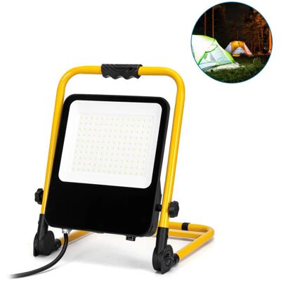 Aigostar Przenośna Lampa Robocza 100W 6500K Odlewana Ciśnieniowo Z Przewodem Aigostar Przenośna Lampa Robocza 100W 6500K Odlewana Ciśnieniowo Z Przewodem