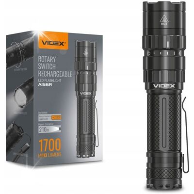Inny producent Przenośna latarka LED VIDEX 1700Lm 6500K 20W USB-C / A156R Inny producent Przenośna latarka LED VIDEX 1700Lm 6500K 20W USB-C / A156R
