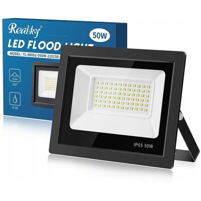 Inny producent REALKY 50W LED Reflektor Zewnętrzny 72 LED Solarny IP65 5000LM 6500K Inny producent REALKY 50W LED Reflektor Zewnętrzny 72 LED Solarny IP65 5000LM 6500K