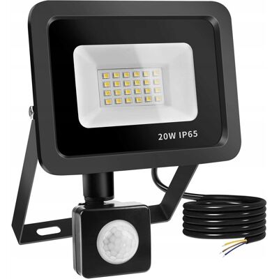 Inny producent REALKY LED Reflektor 20W 2000LM Z Czujnikiem Ruchu Zewnętrzny IP65 Inny producent REALKY LED Reflektor 20W 2000LM Z Czujnikiem Ruchu Zewnętrzny IP65