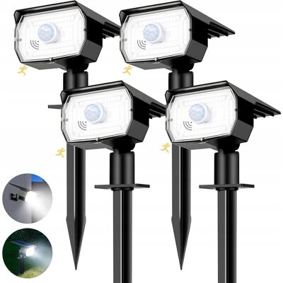 Inny producent REFLEKTORY SOLARNE LED Z CZUJNIKIEM RUCHU IP67 4 SZT. 3000K A+++ Inny producent REFLEKTORY SOLARNE LED Z CZUJNIKIEM RUCHU IP67 4 SZT. 3000K A+++