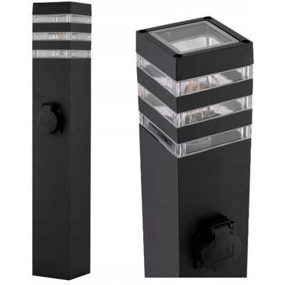 Słupek Ogrodowy Stojący Toro 8004 Superled Prostokątny Ip44 Czarny Słupek Ogrodowy Stojący Toro 8004 Superled Prostokątny Ip44 Czarny