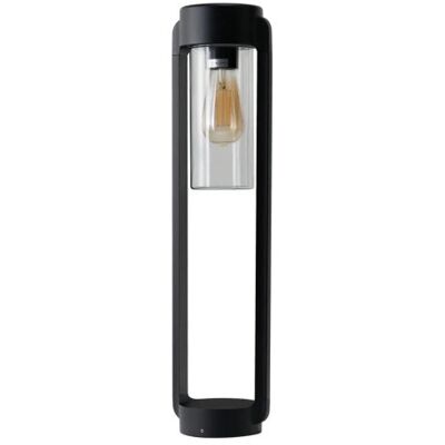 AZzardo Słupek zewnętrzny 1-punktowy ogrodowy szklany LANTERN E27 AZ6828 czarny aluminiowy AZzardo Słupek zewnętrzny 1-punktowy ogrodowy szklany LANTERN E27 AZ6828 czarny aluminiowy