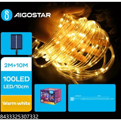Aigostar Solarna Taśma Świetlna Rurka Φ5mm, Ciepła Biel, 2m+10m Aigostar Solarna Taśma Świetlna Rurka Φ5mm, Ciepła Biel, 2m+10m